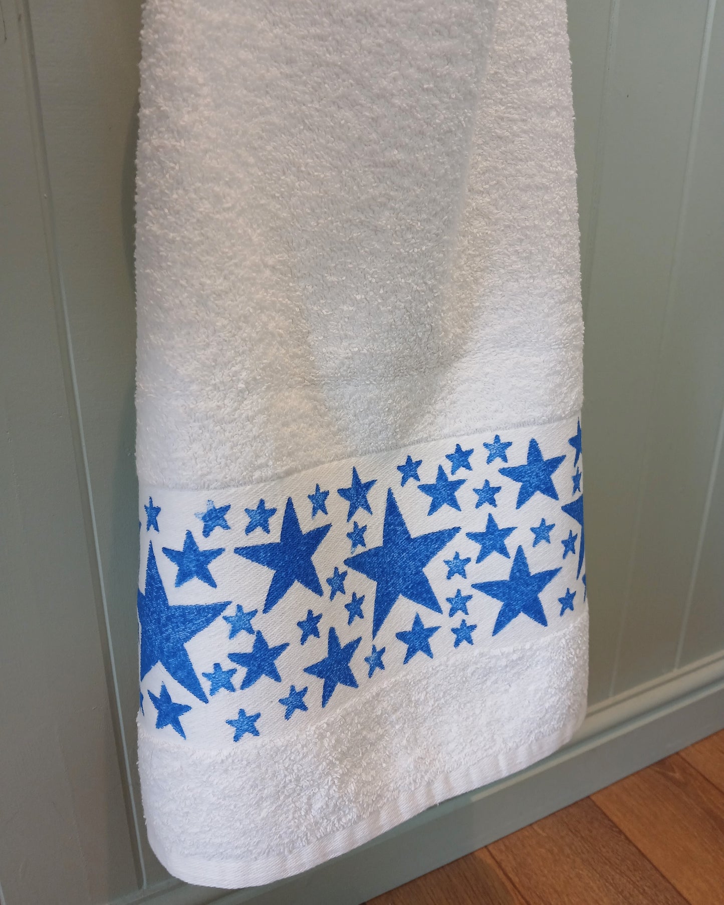 Blue Star Hand Towel