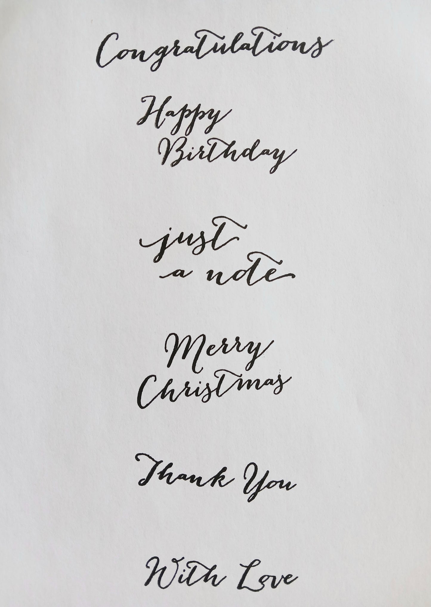 Chicken - Small Spotty with head up - in Navy on white notelet