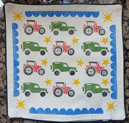 Landrovers & Tractors cushion cover