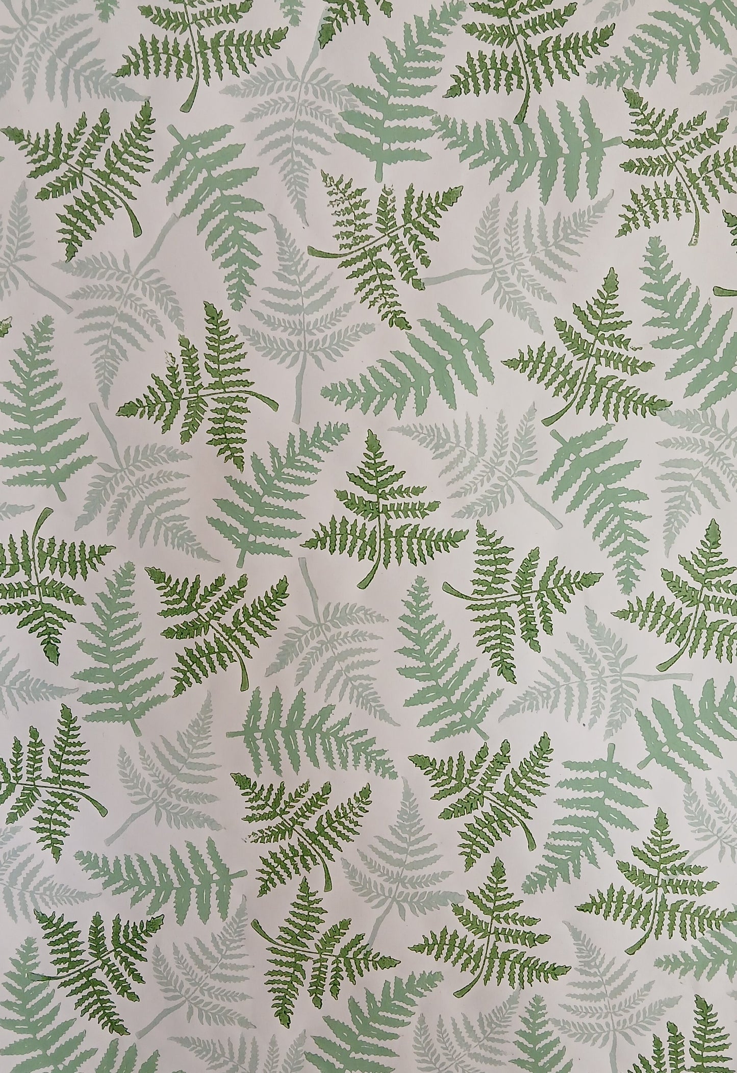 Ferns in Mixed Greens wrapping paper