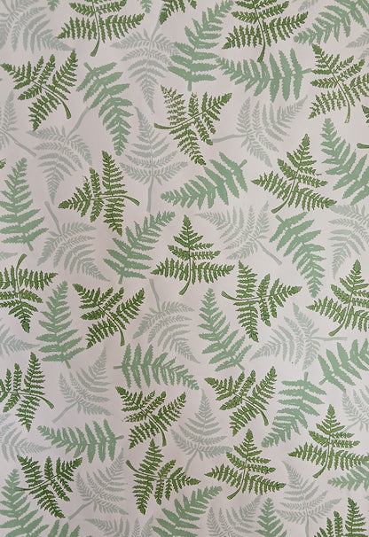 Ferns in Mixed Greens wrapping paper