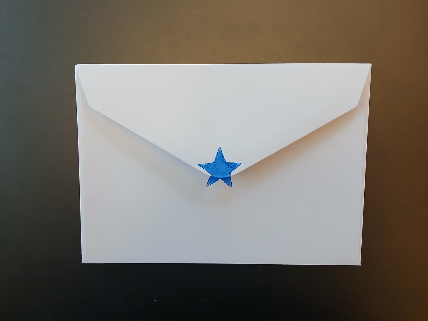 Blue Star 'Just a Note' notelet  (suitable for Christmas)