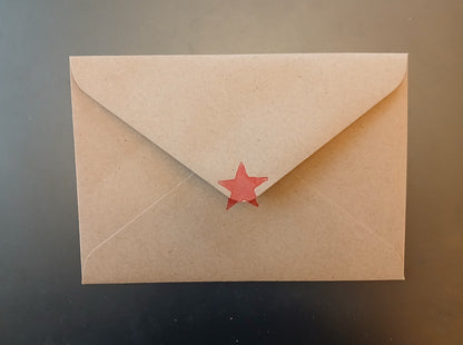 Christmas Bauble in red 'Just a Note' notelet