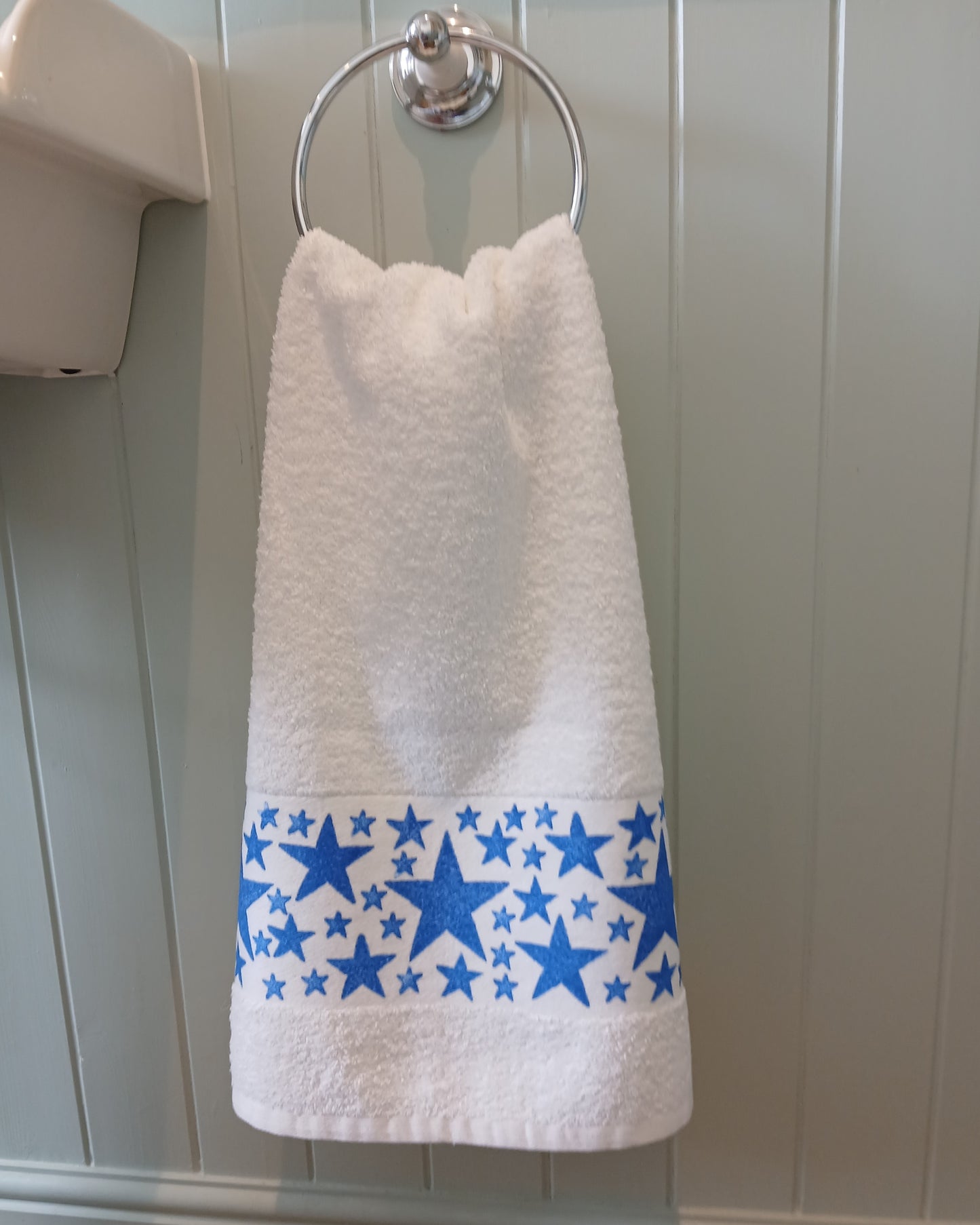Blue Star Hand Towel