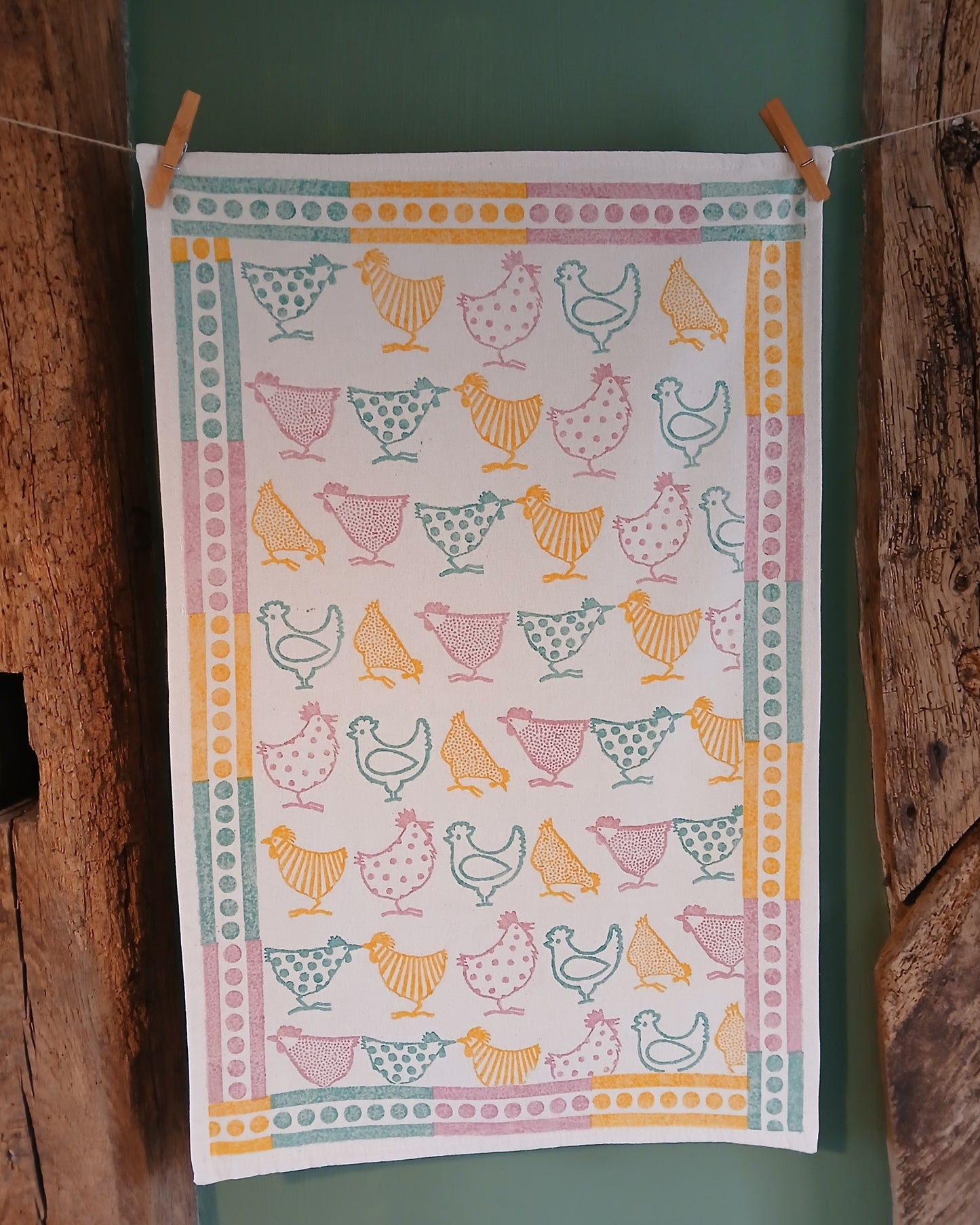 Chickens Tea Towel