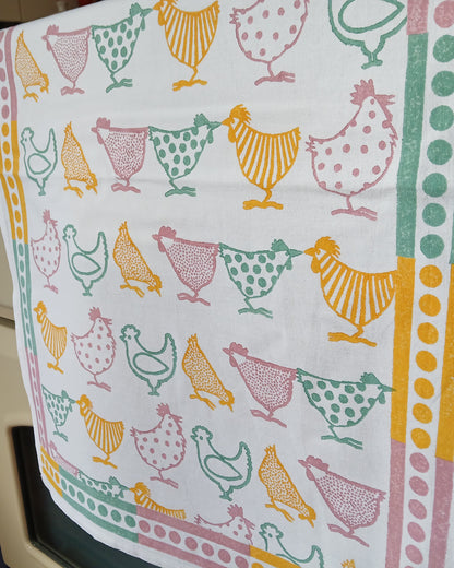 Chickens Tea Towel