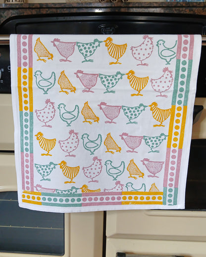 Chickens Tea Towel
