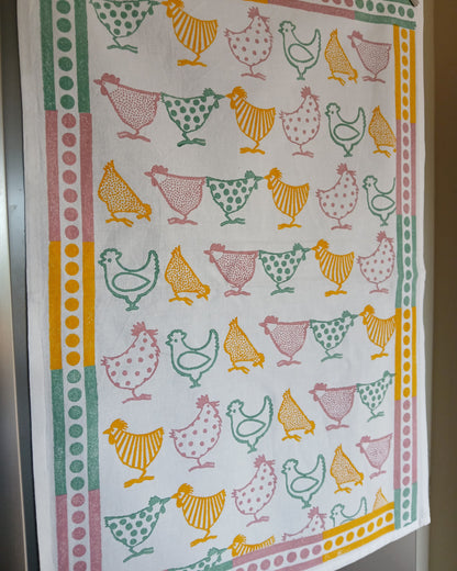 Chickens Tea Towel