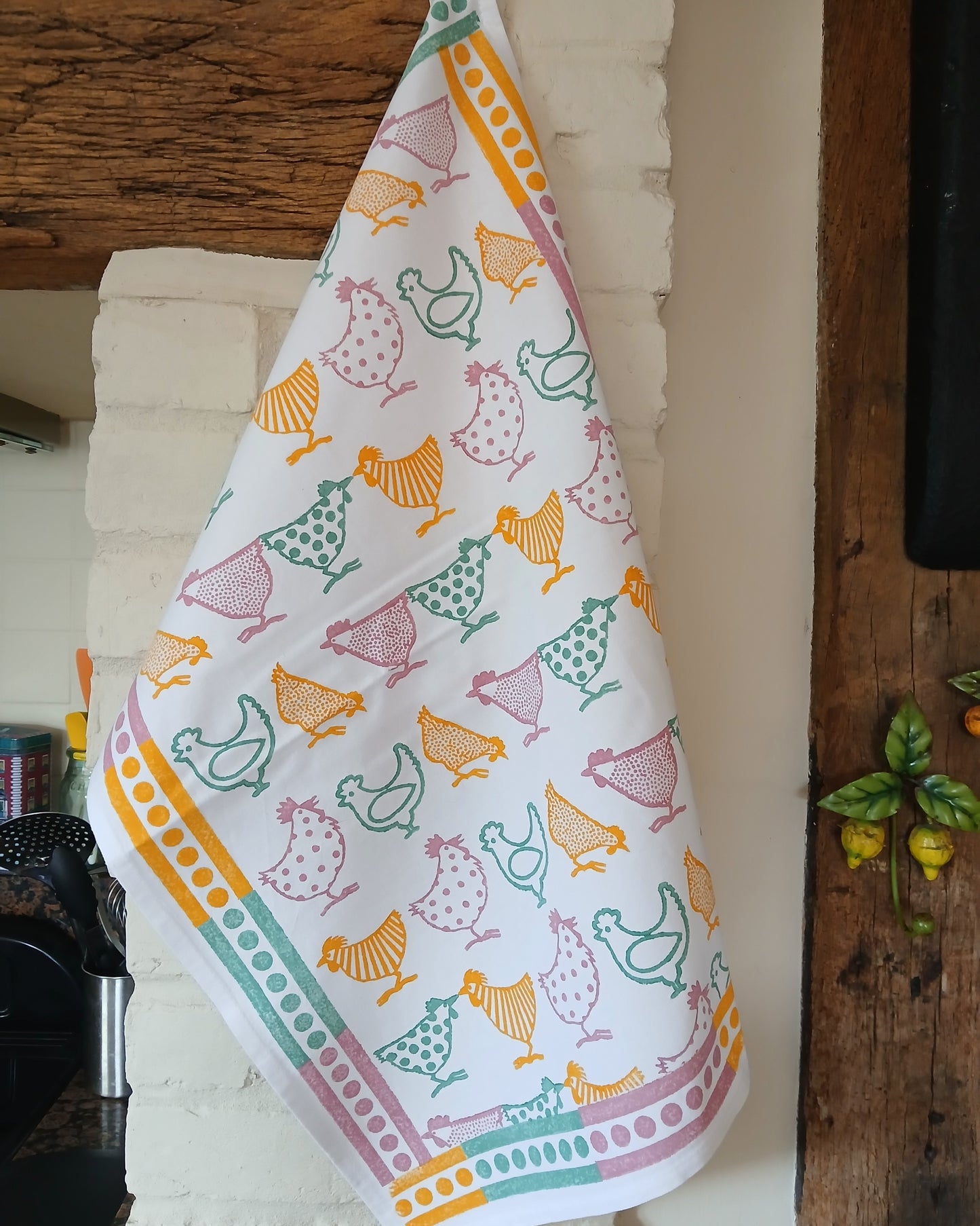 Chickens Tea Towel