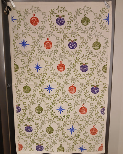 Christmas Wreaths Tea Towel