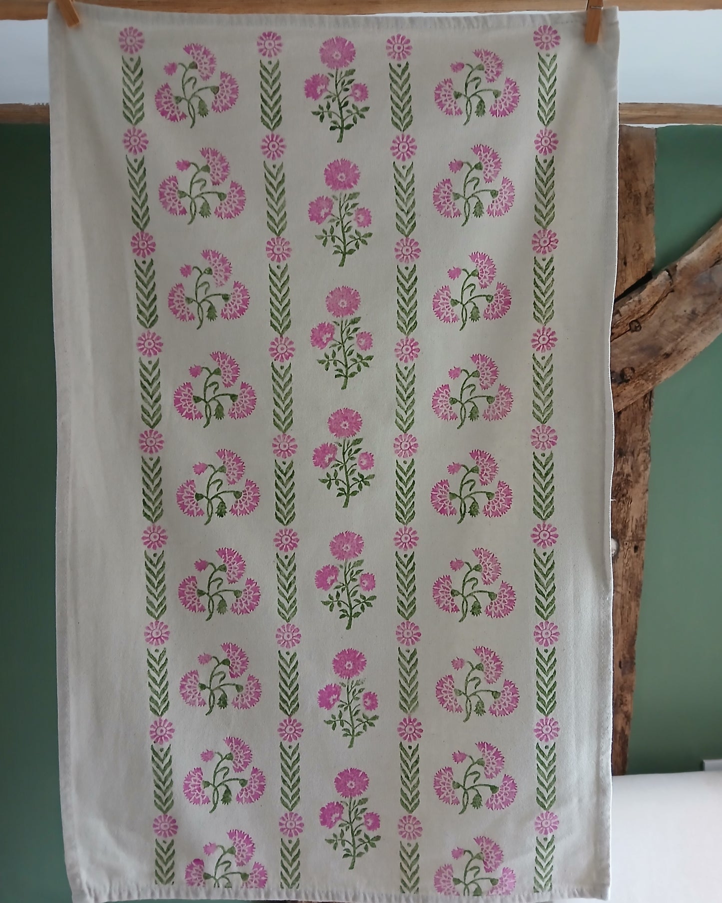 Dianthus Tea Towel