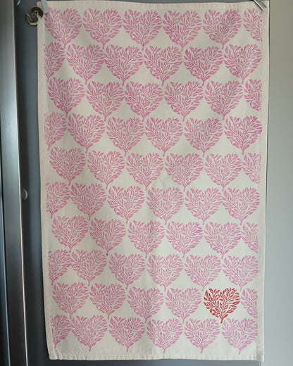 Filigree Hearts Tea Towel
