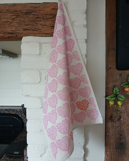 Filigree Hearts Tea Towel