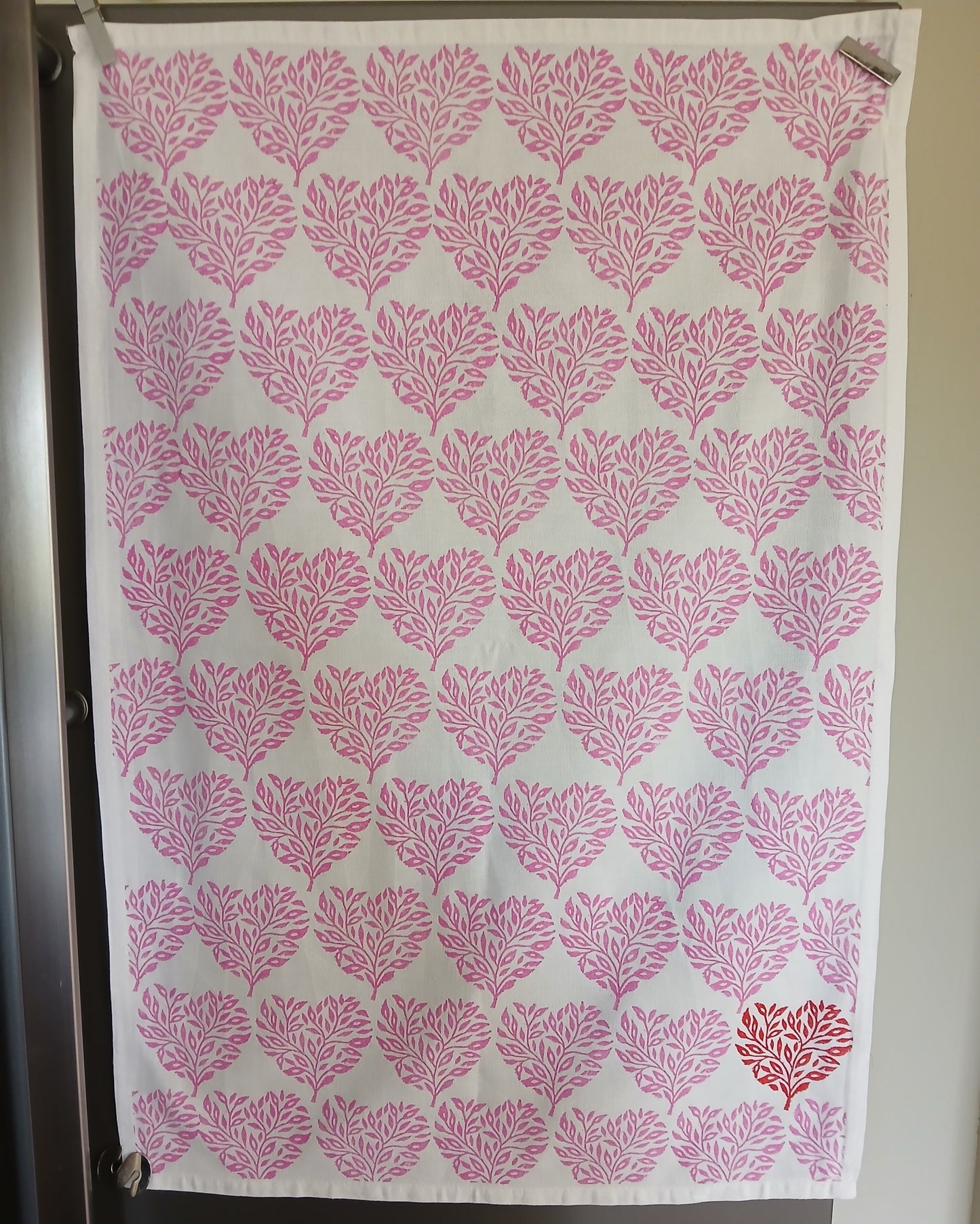 Filigree Hearts Tea Towel