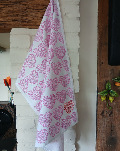 Filigree Hearts Tea Towel