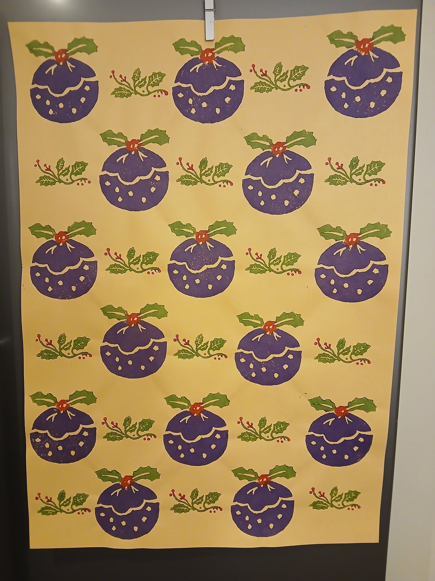 Christmas Puddings wrapping paper