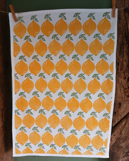 Lemons Tea Towel