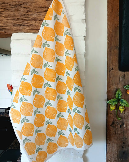 Lemons Tea Towel