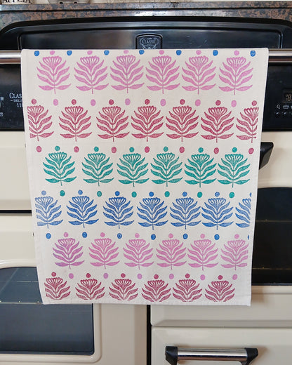 Lotus Flower Tea Towel