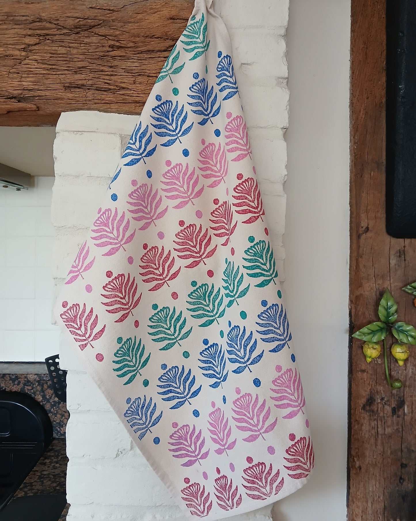 Lotus Flower Tea Towel