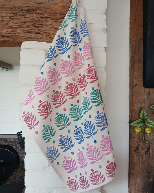 Lotus Flower Tea Towel