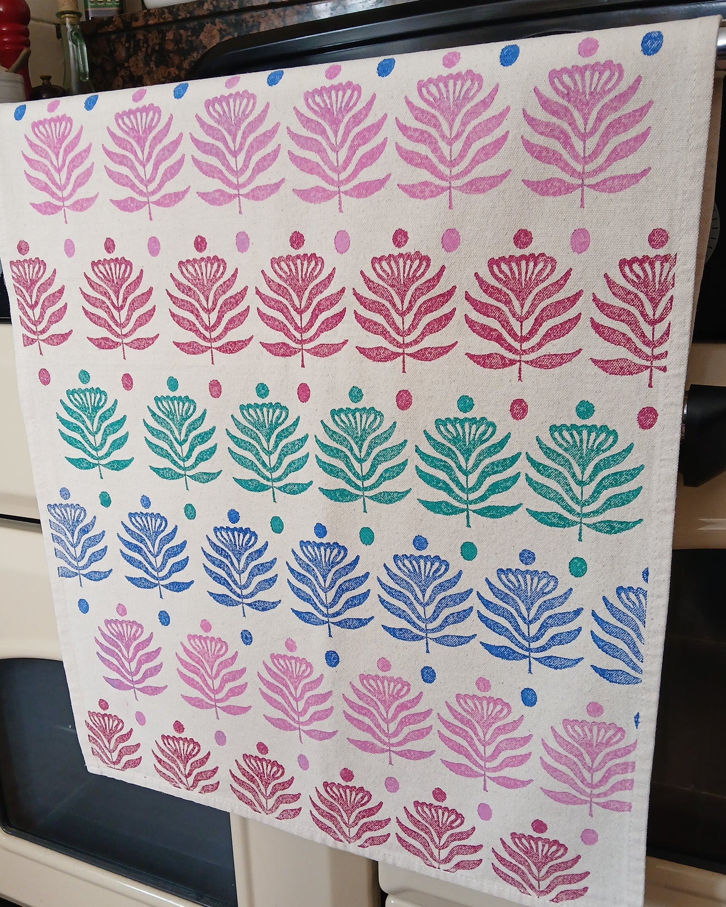 Lotus Flower Tea Towel
