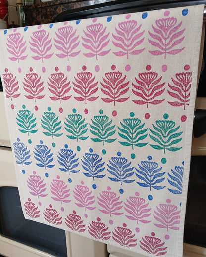 Lotus Flower Tea Towel