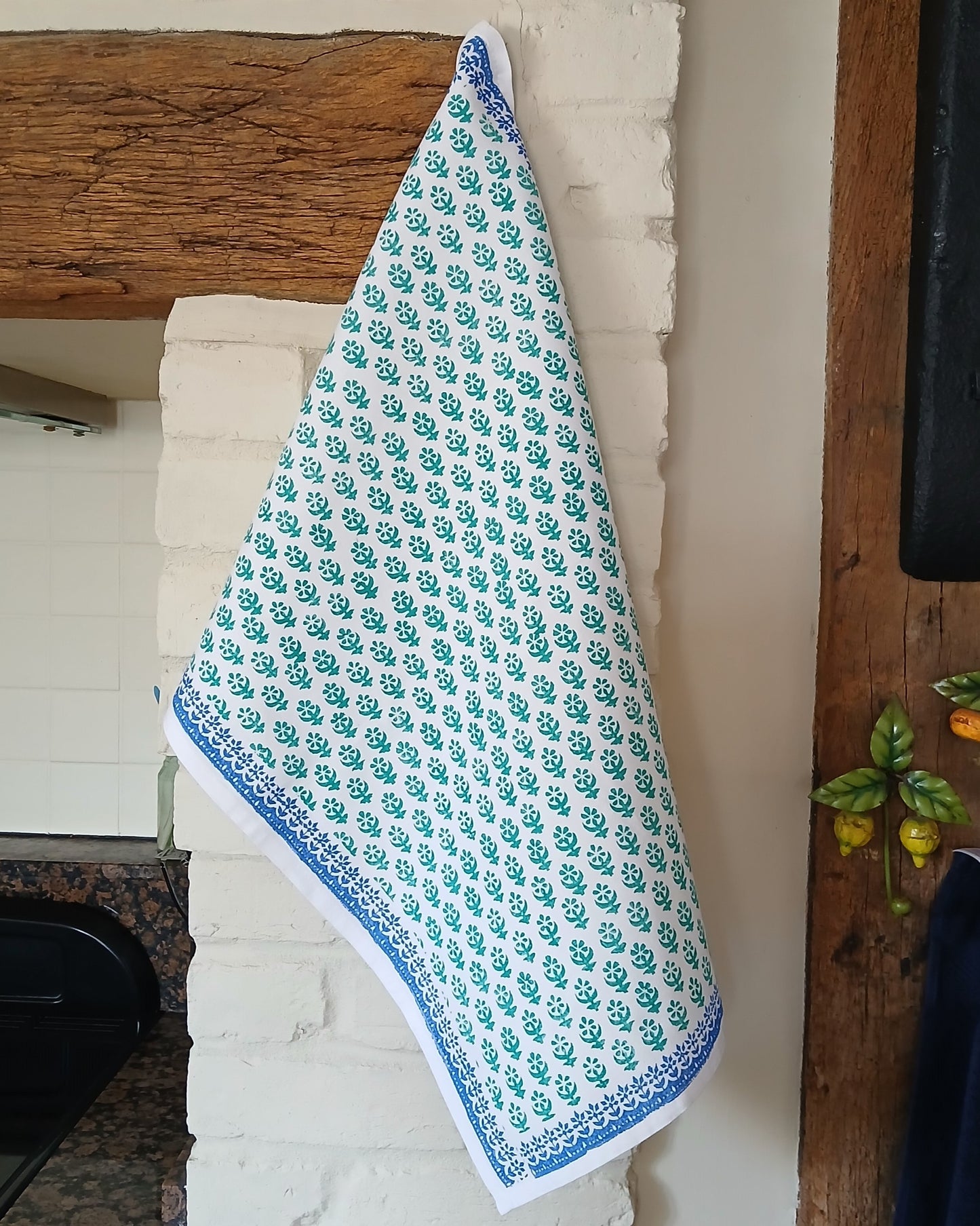 Small Flower Repeat Tea Towel